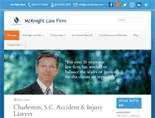 Tablet Screenshot of jmcknightlaw.com